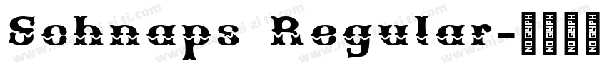 Schnaps Regular字体转换